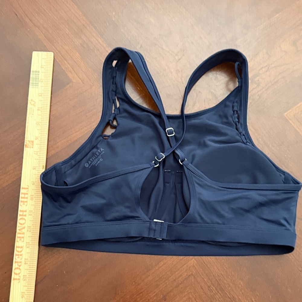Athleta Midnight Blue bikini top / Sports Bra 40 B / C - Picture 7 of 7
